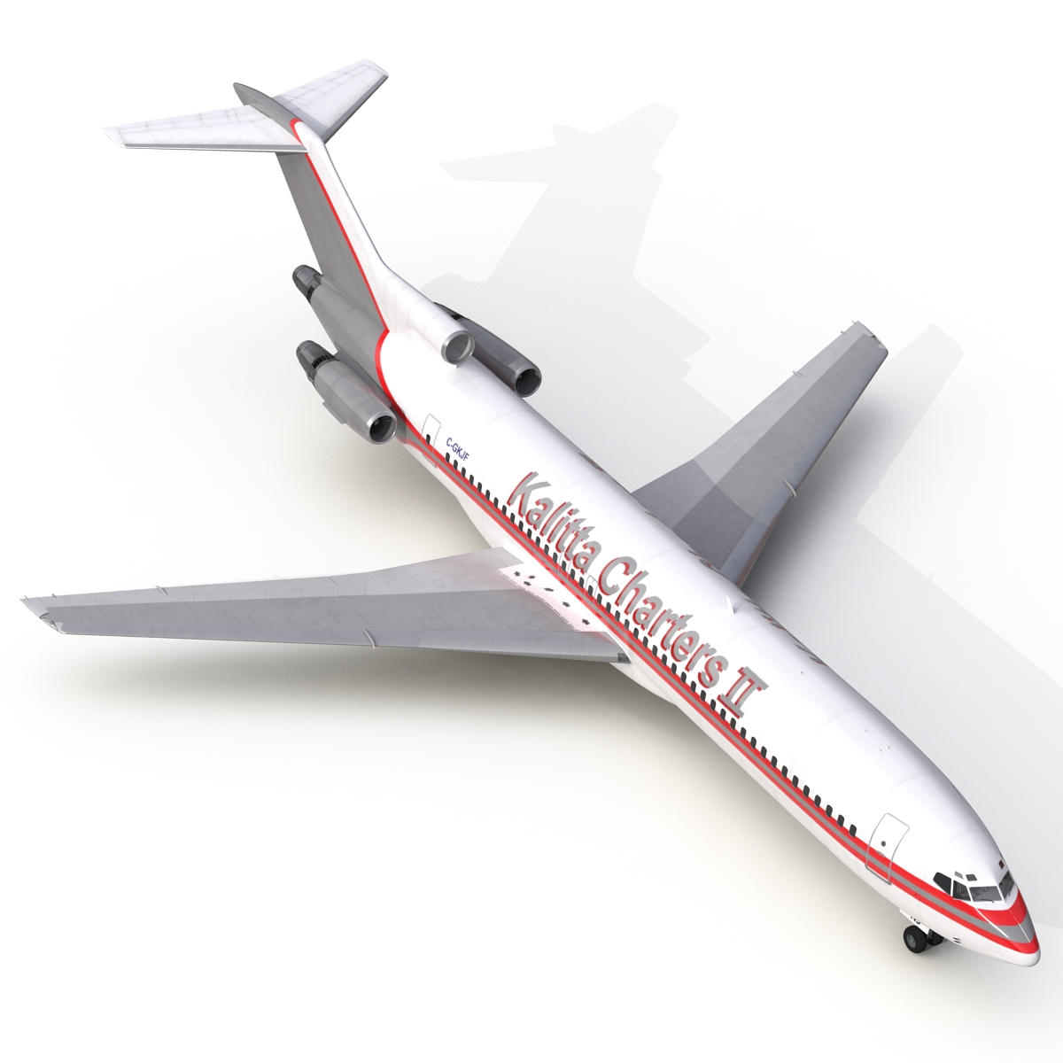 3D Boeing 727 200 Kalitta Air