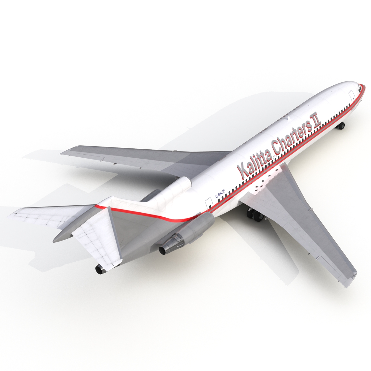 3D Boeing 727 200 Kalitta Air