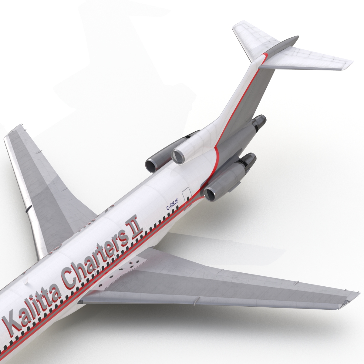 3D Boeing 727 200 Kalitta Air