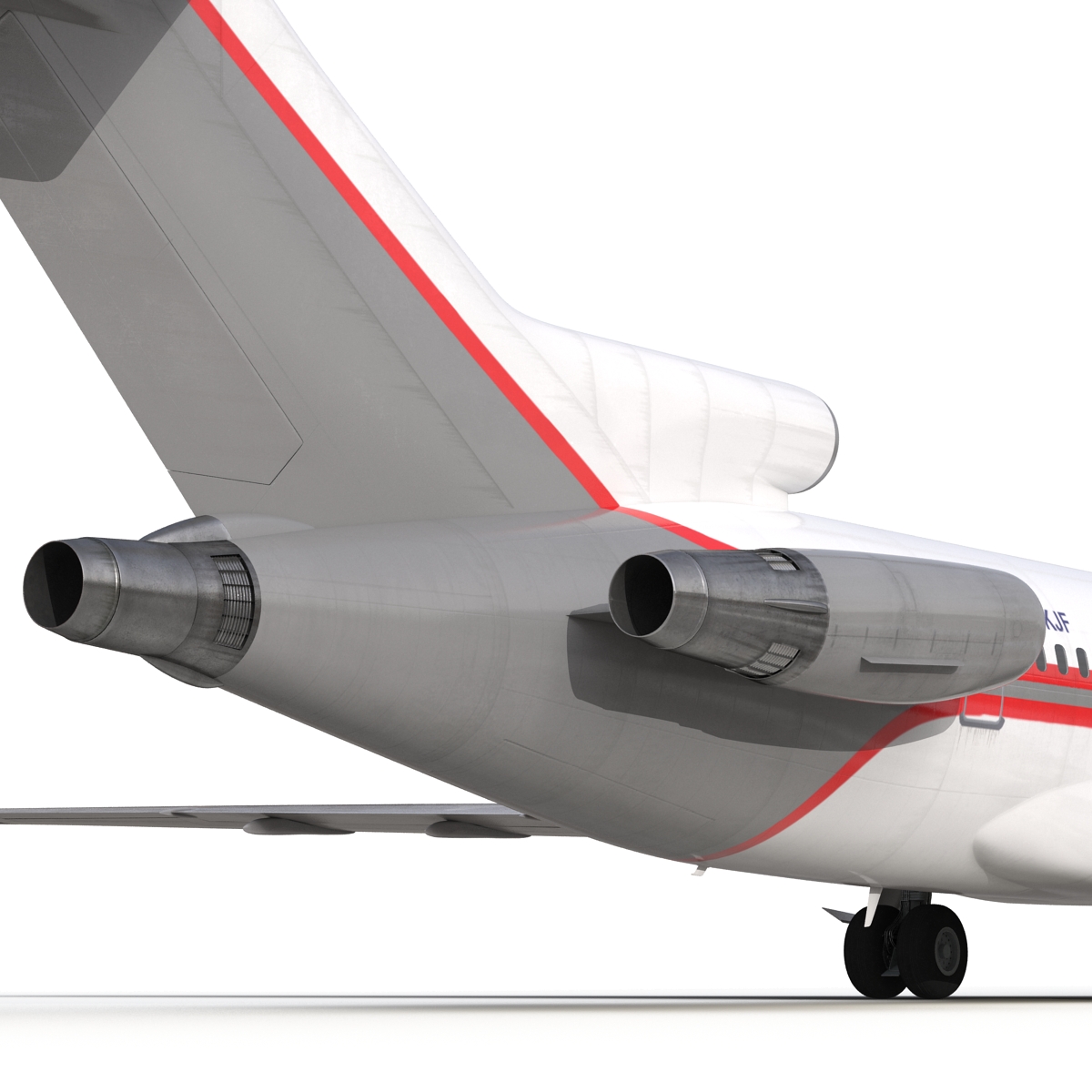 3D Boeing 727 200 Kalitta Air