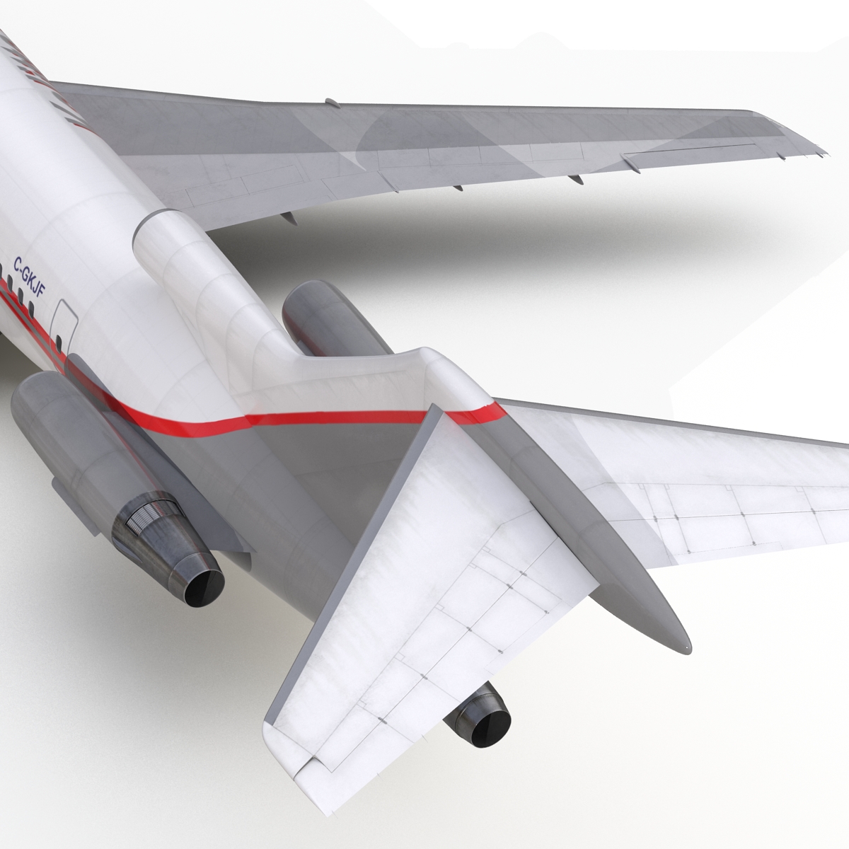 3D Boeing 727 200 Kalitta Air