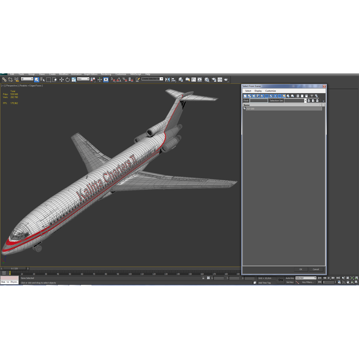 3D Boeing 727 200 Kalitta Air