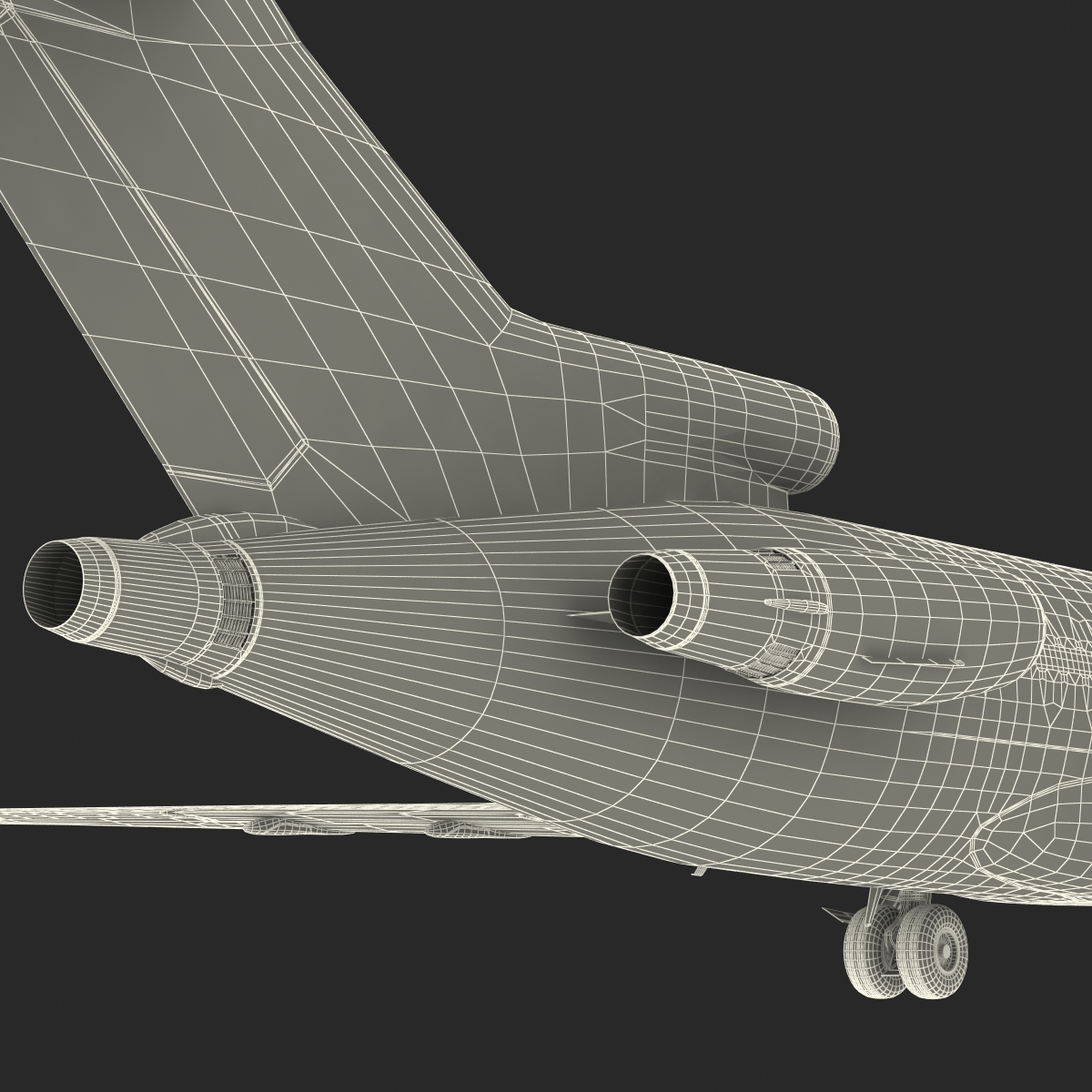 3D Boeing 727 200 Kalitta Air