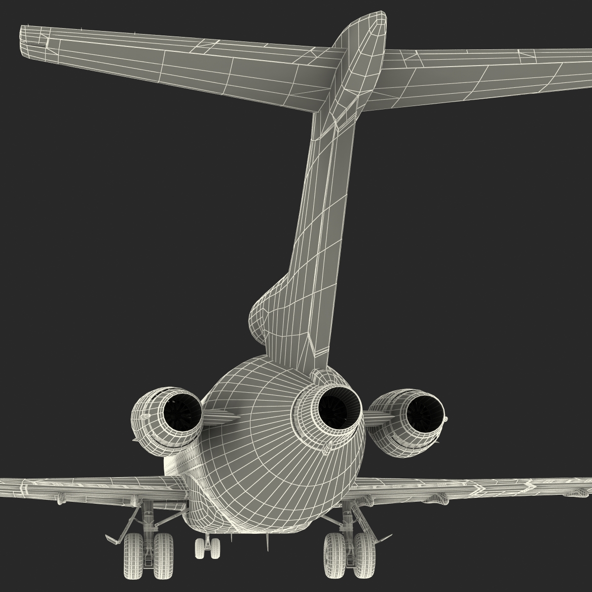 3D Boeing 727 200 Kalitta Air