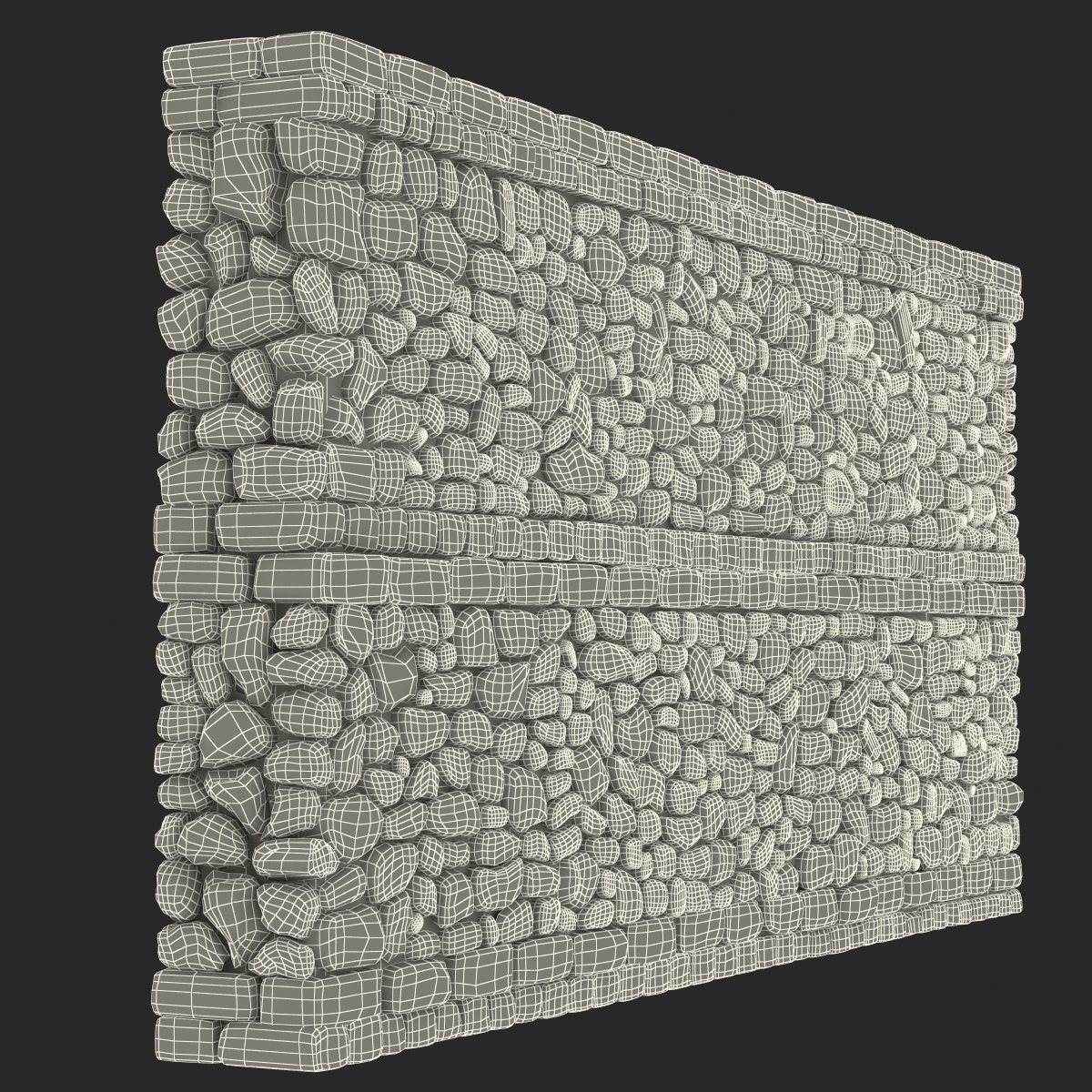 Wall Section Greco Roman 3D model