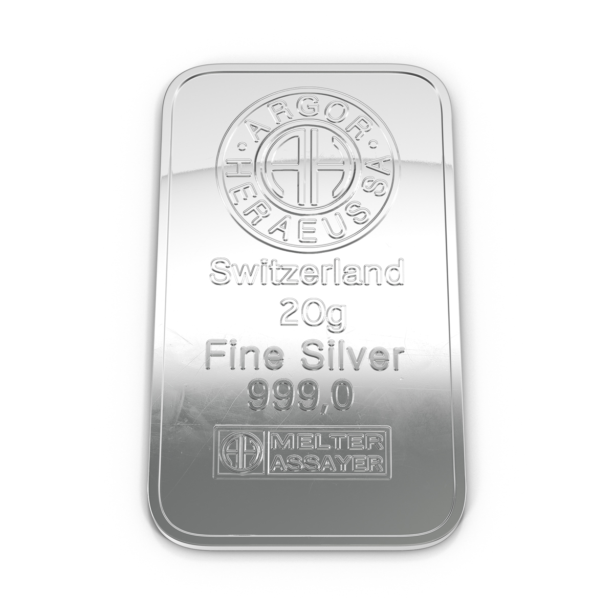 Silver Bar 20g 3D model