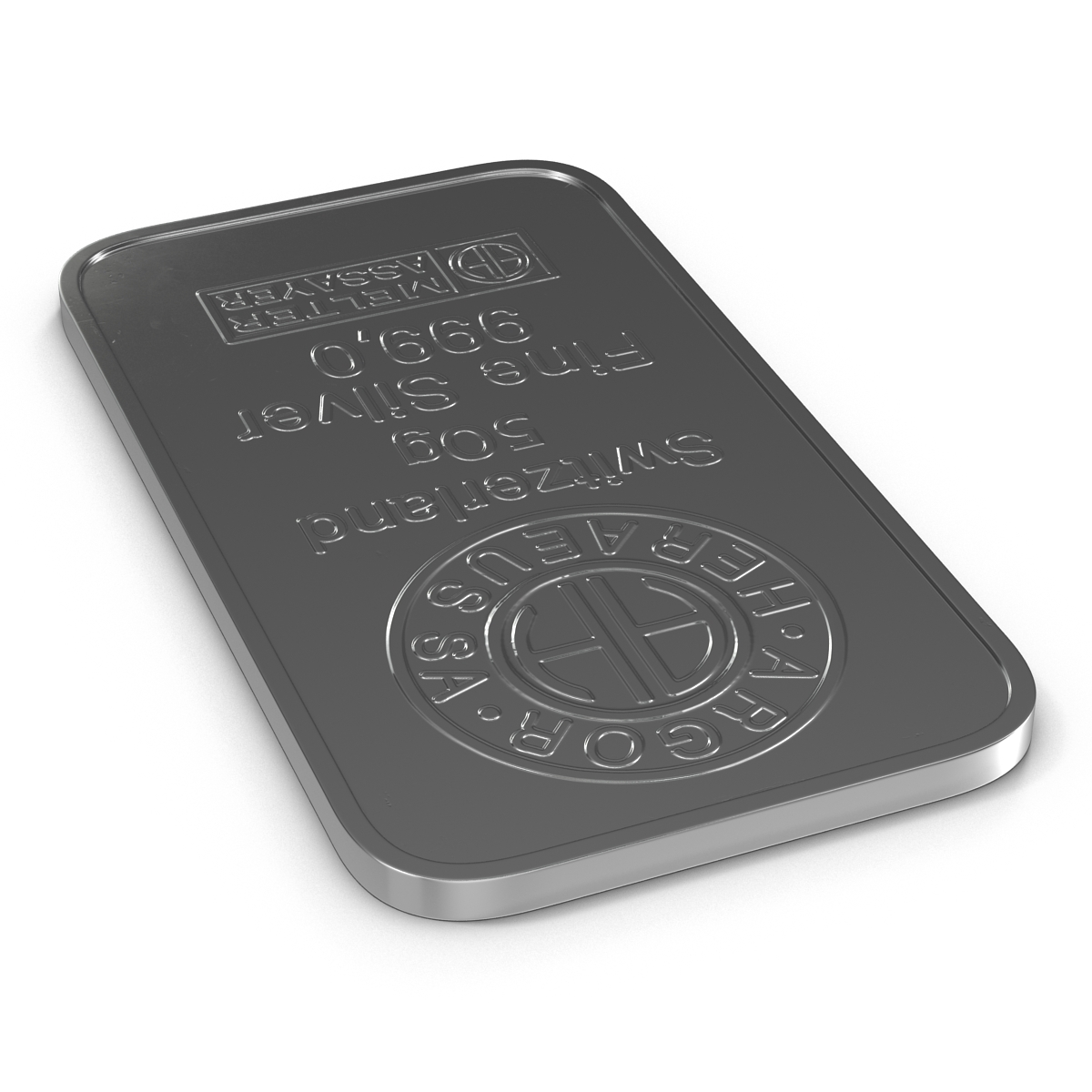 Silver Bar 50g 3D model