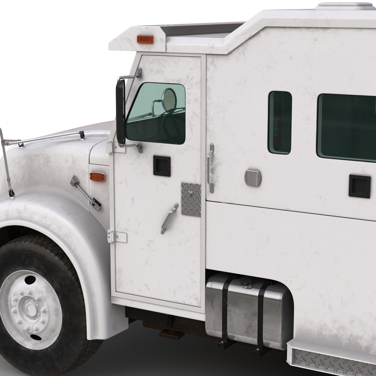 3D Armored Cash Transport Car Rigged model