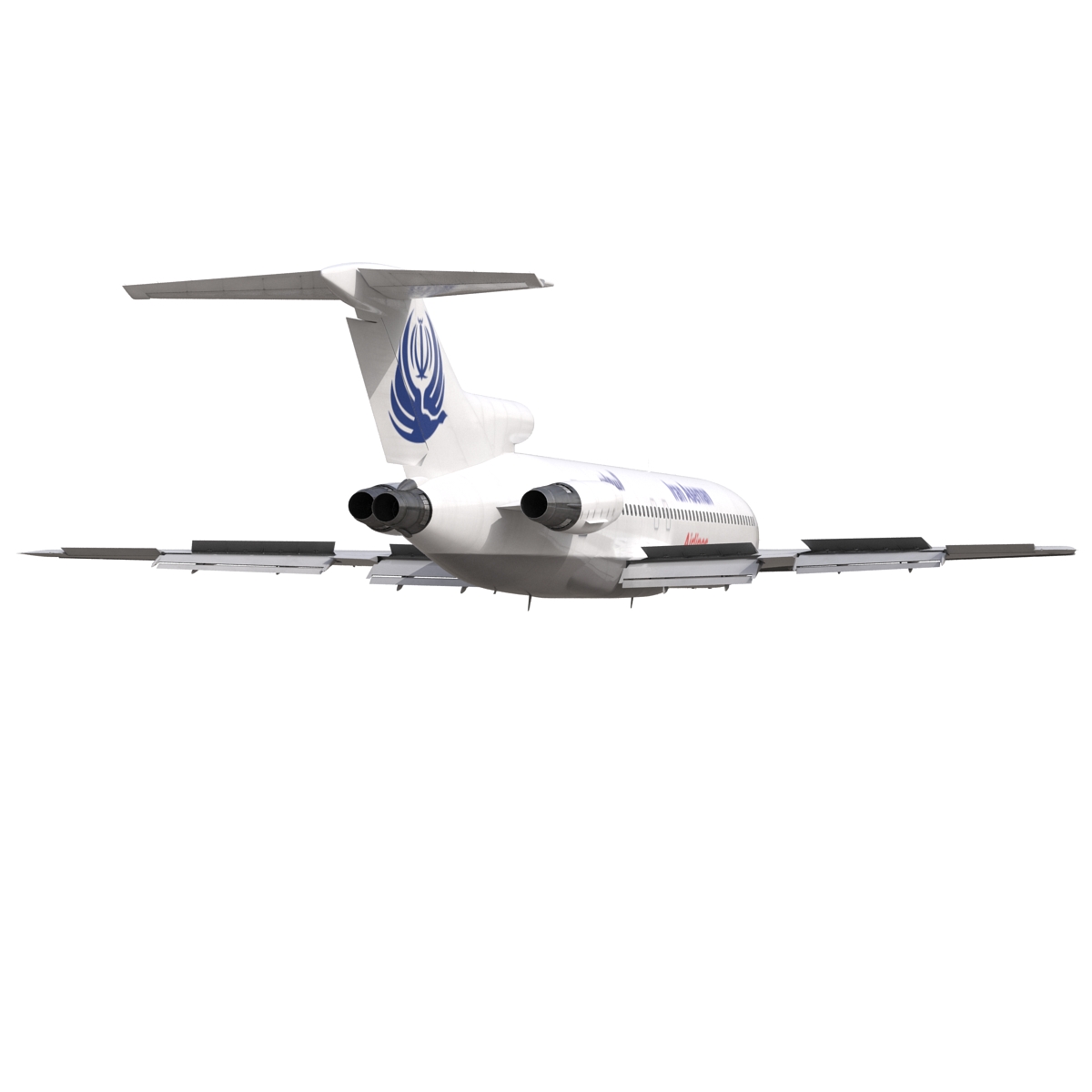 3D Boeing 727 200 Iran Aseman Rigged model