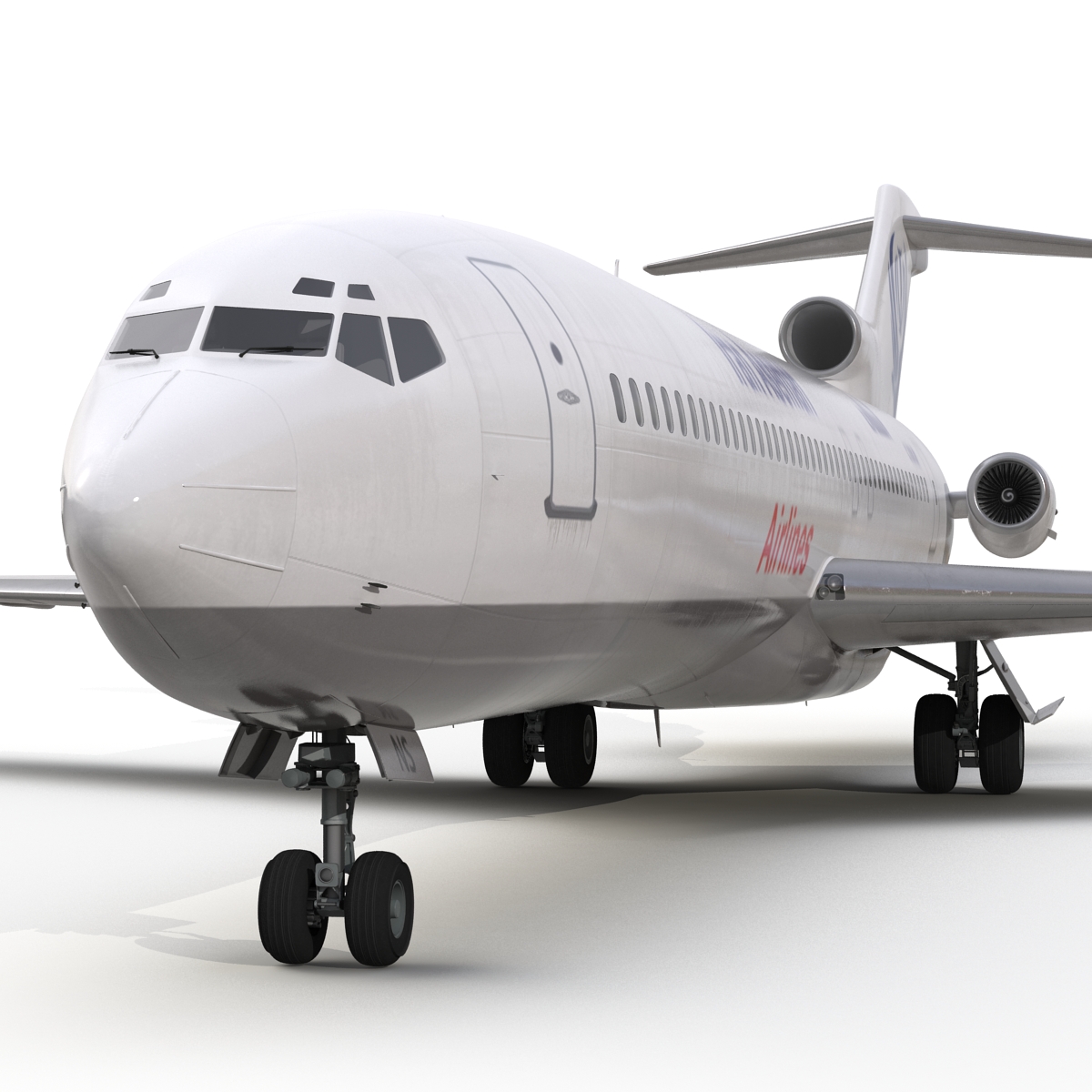 3D Boeing 727 200 Iran Aseman Rigged model