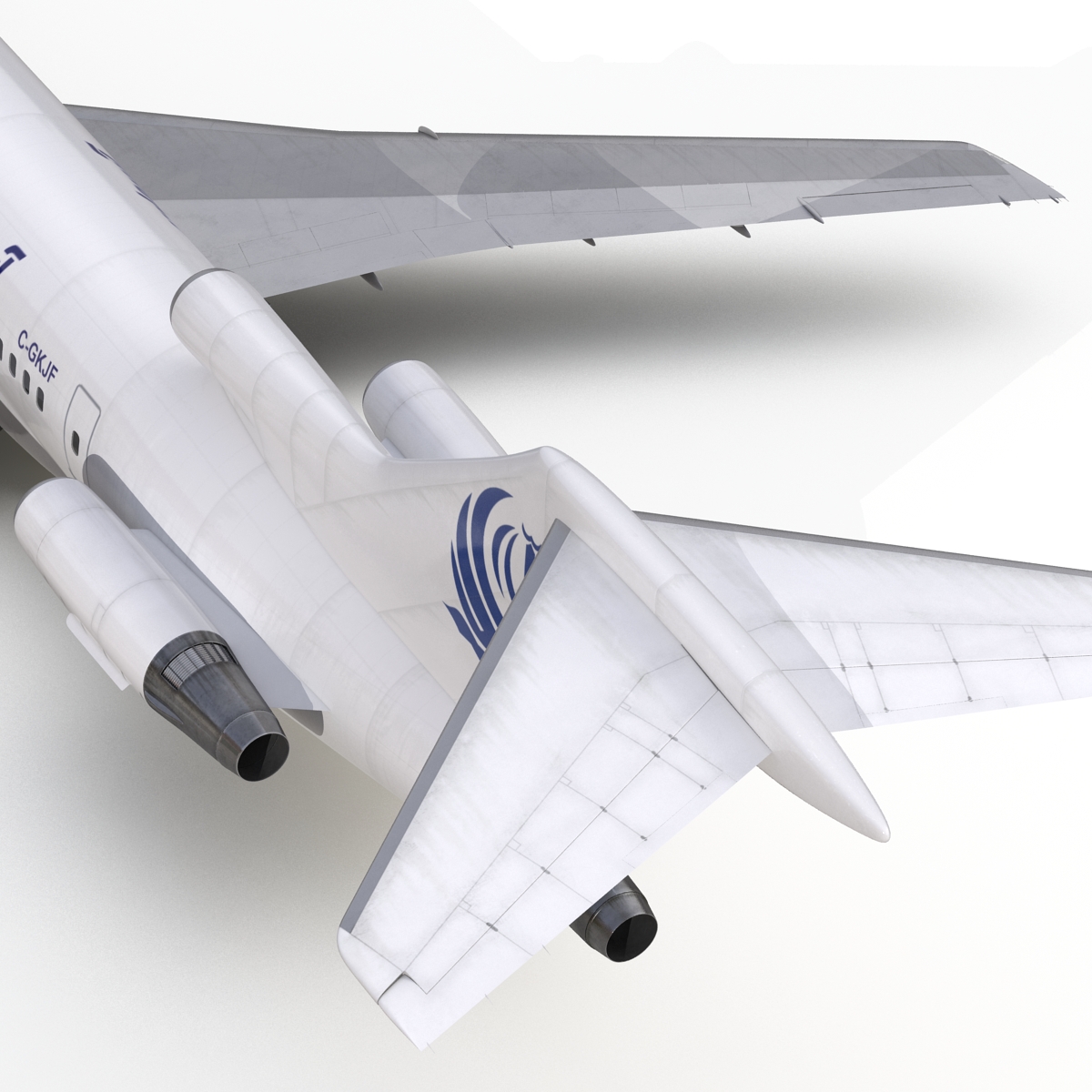 3D Boeing 727 200 Iran Aseman Rigged model