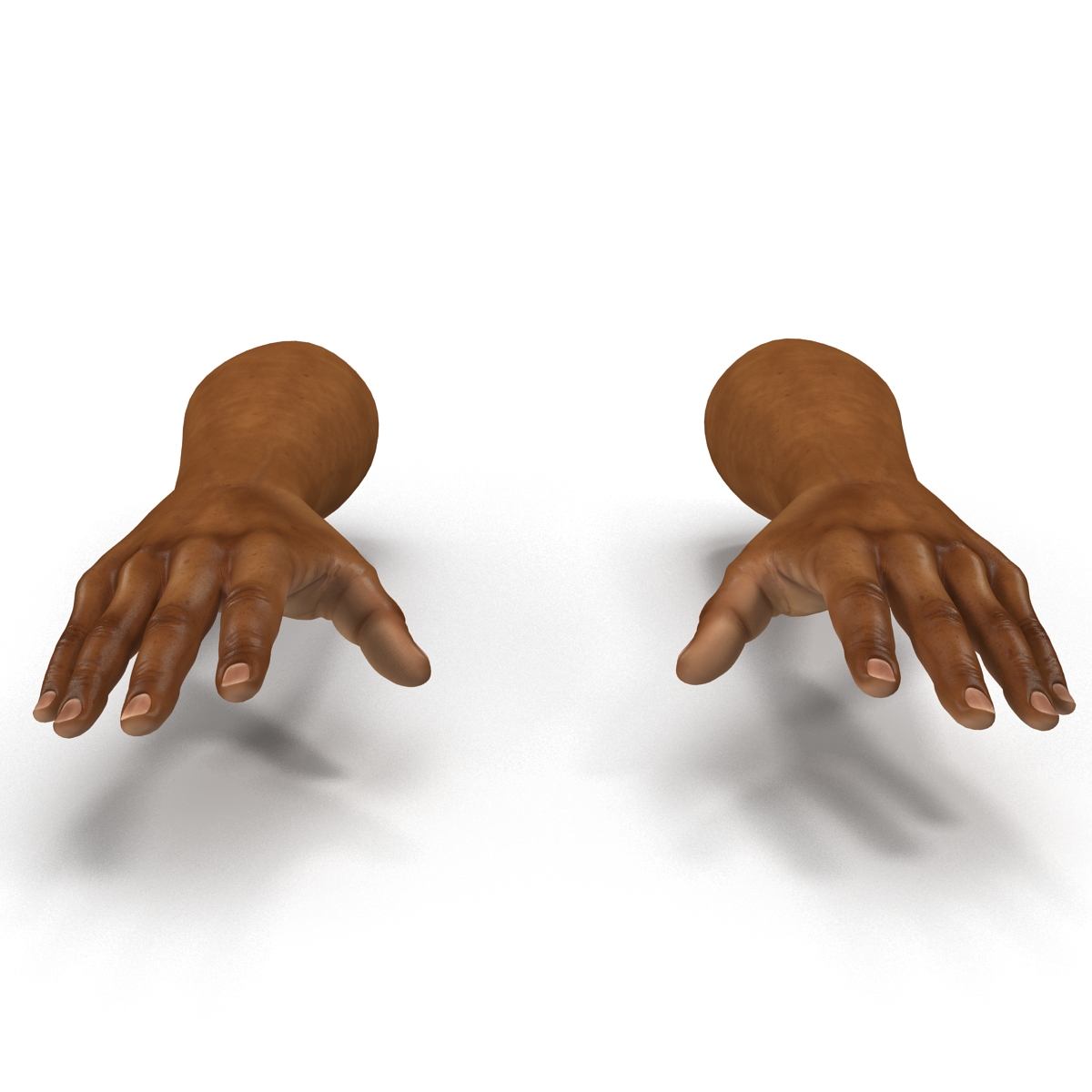 African Man Hands 3 3D model