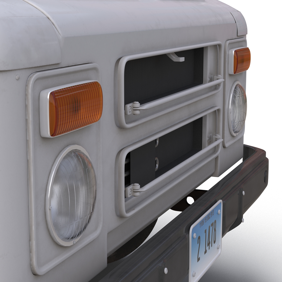 Post Office Truck Rigged 3D model