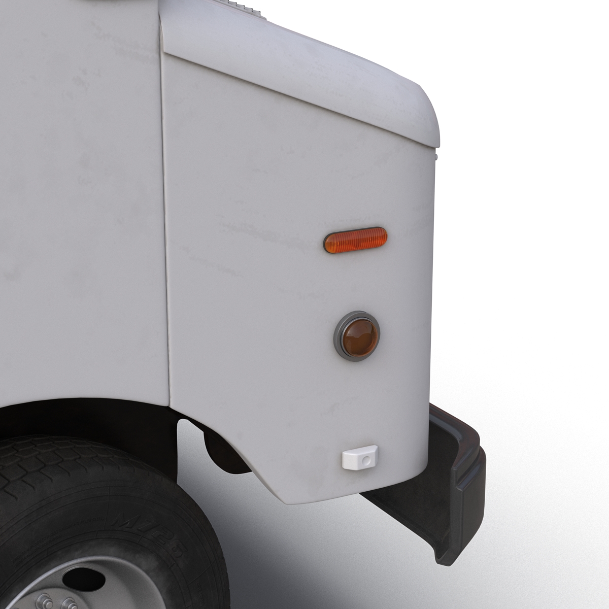 Post Office Truck Rigged 3D model