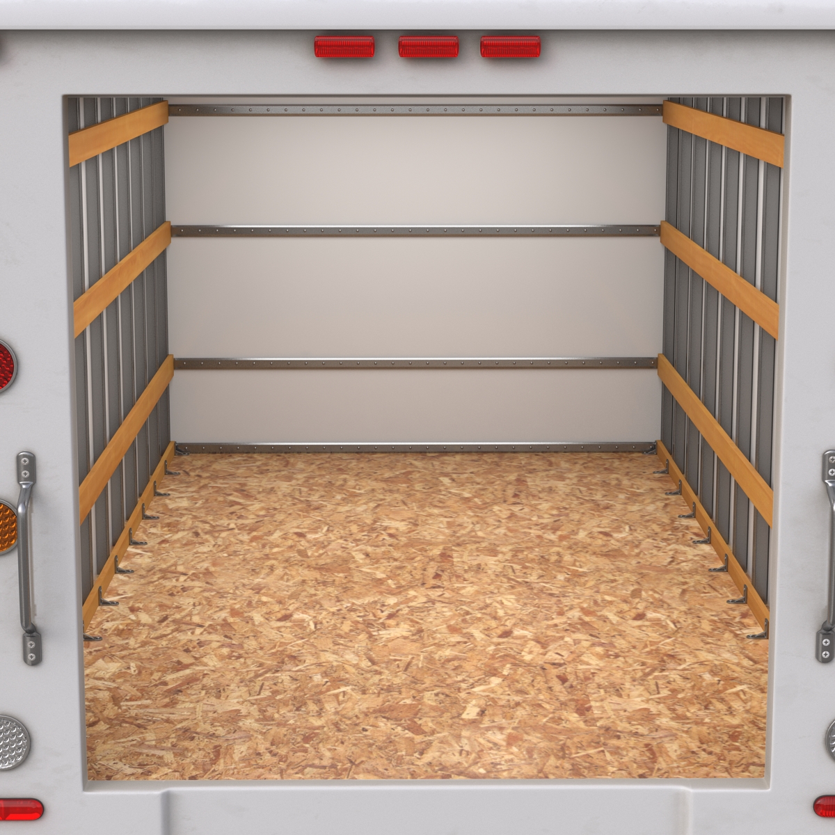 Post Office Truck Rigged 3D model