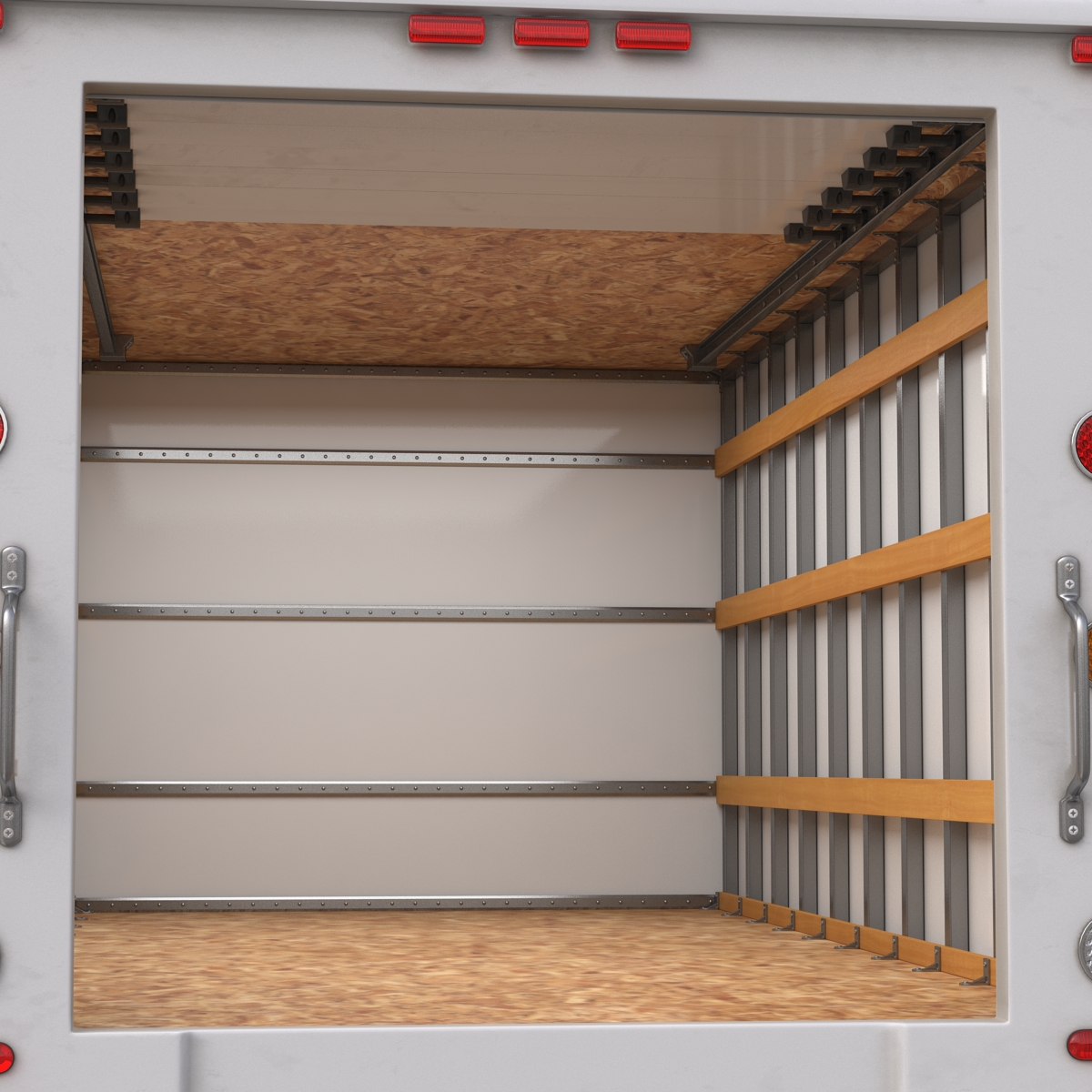 Post Office Truck Rigged 3D model