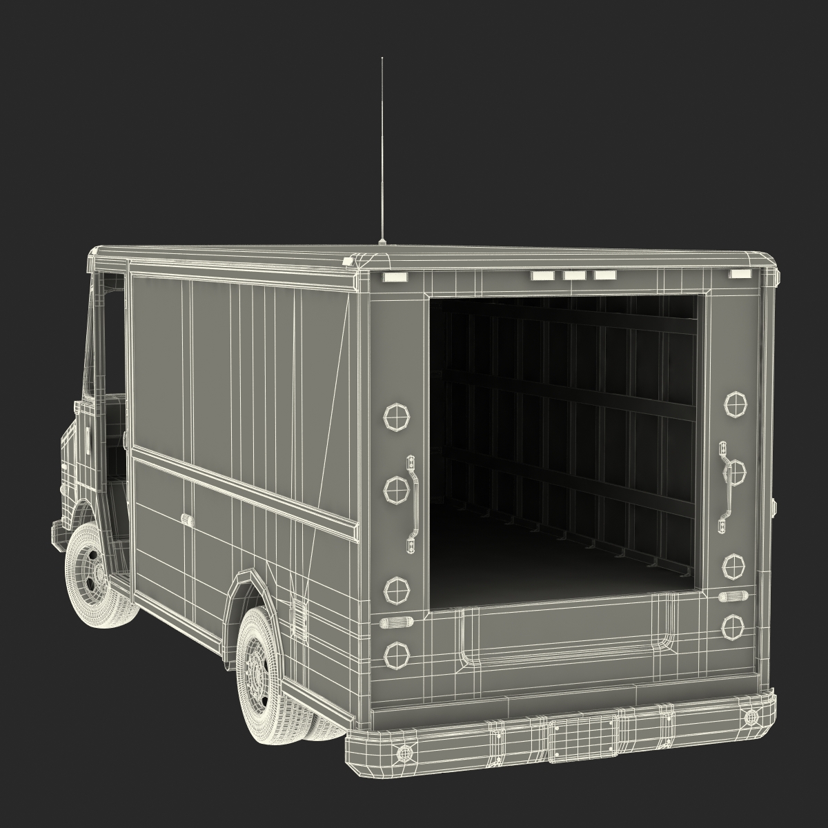 Post Office Truck 3D