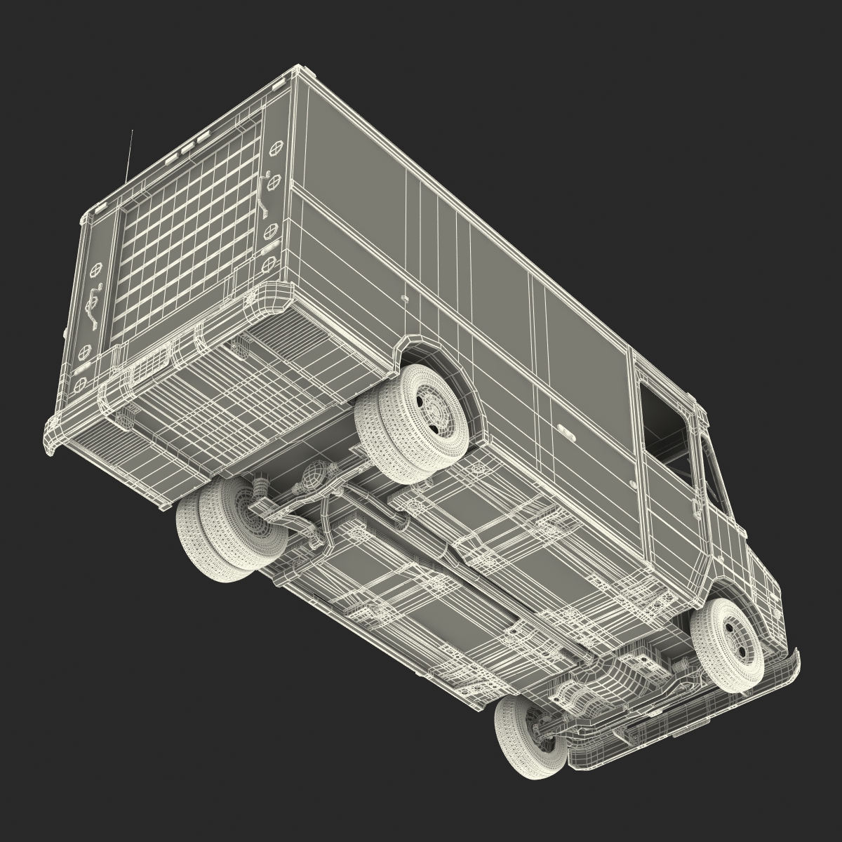 Post Office Truck 3D