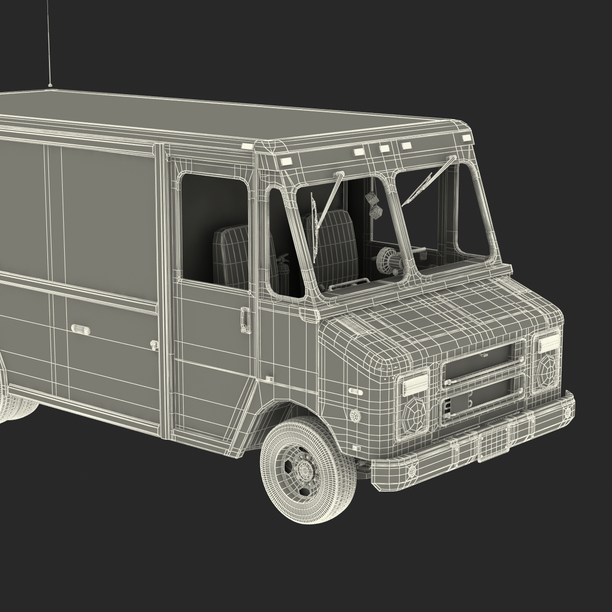 Post Office Truck 3D