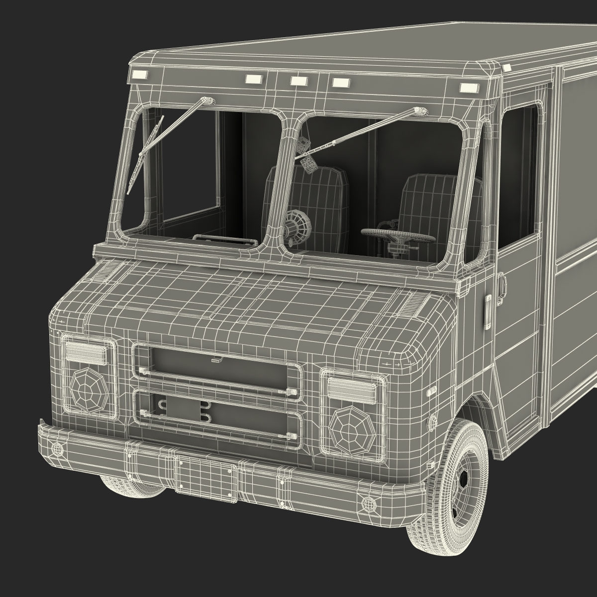 Post Office Truck 3D