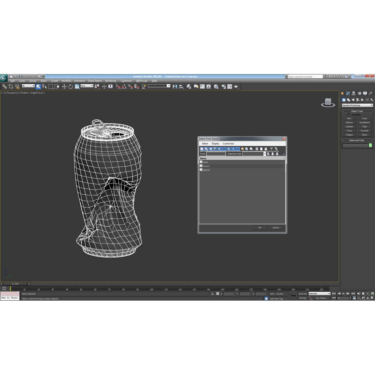 3D Crushed Soda Can 2 model