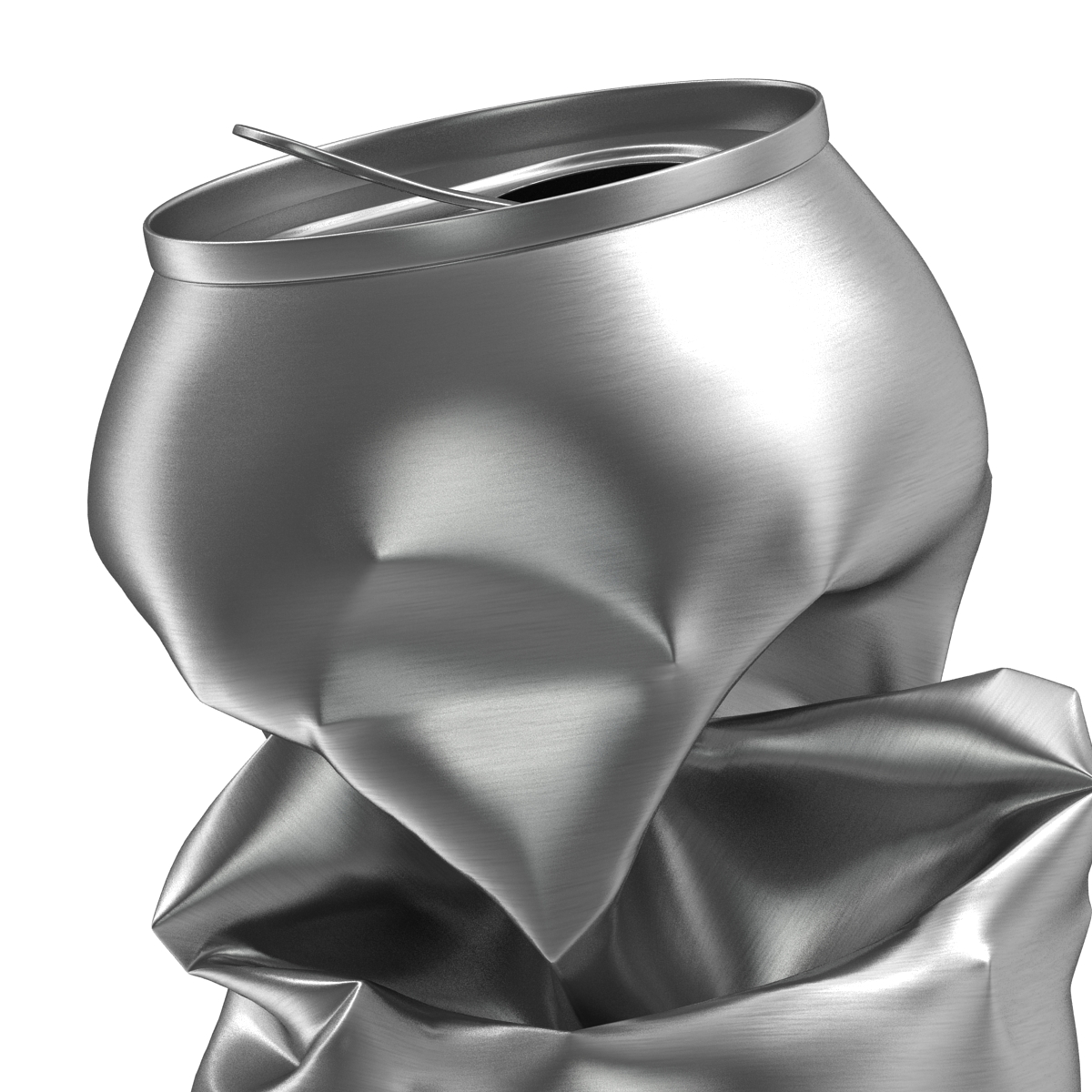 3D Crushed Soda Can 3 model