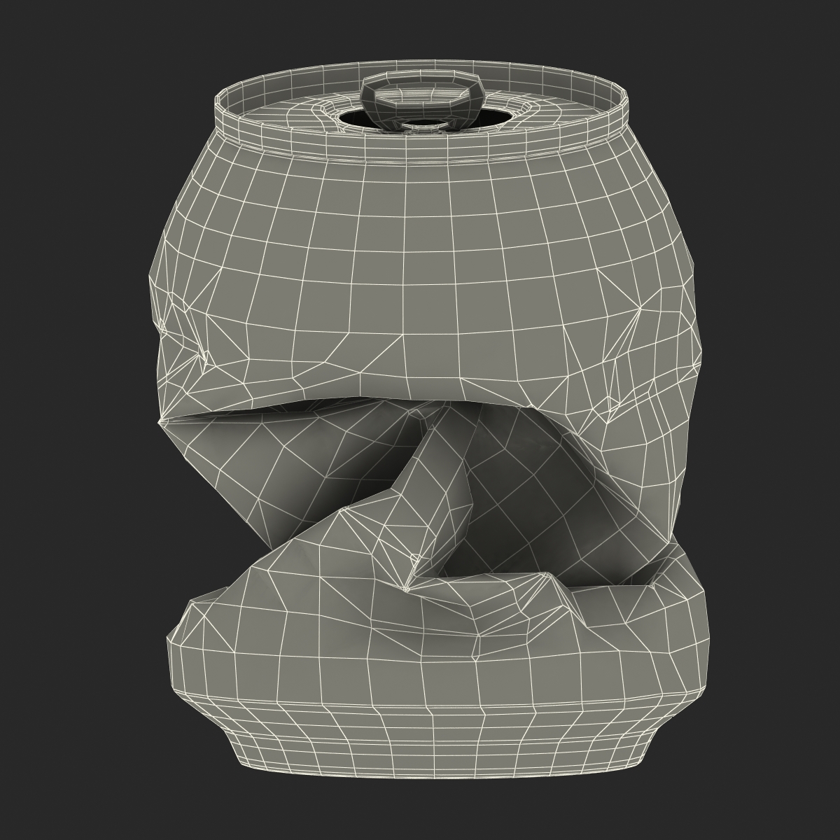 3D Crushed Soda Can 3 model