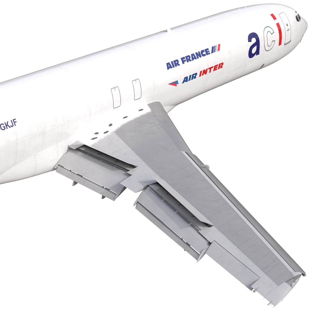 3D Boeing 727 200F Air France