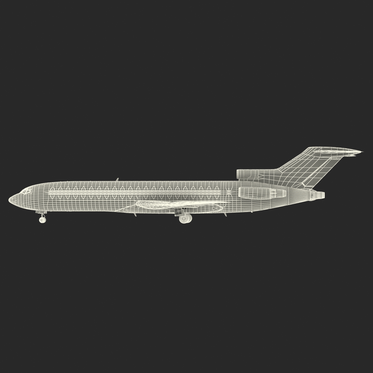 3D Boeing 727 200F Air France