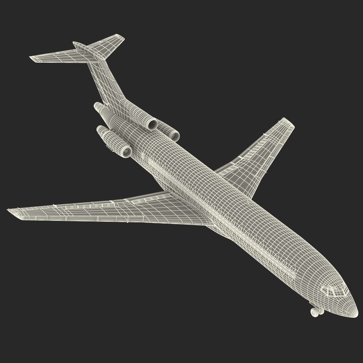 3D Boeing 727 200F Air France