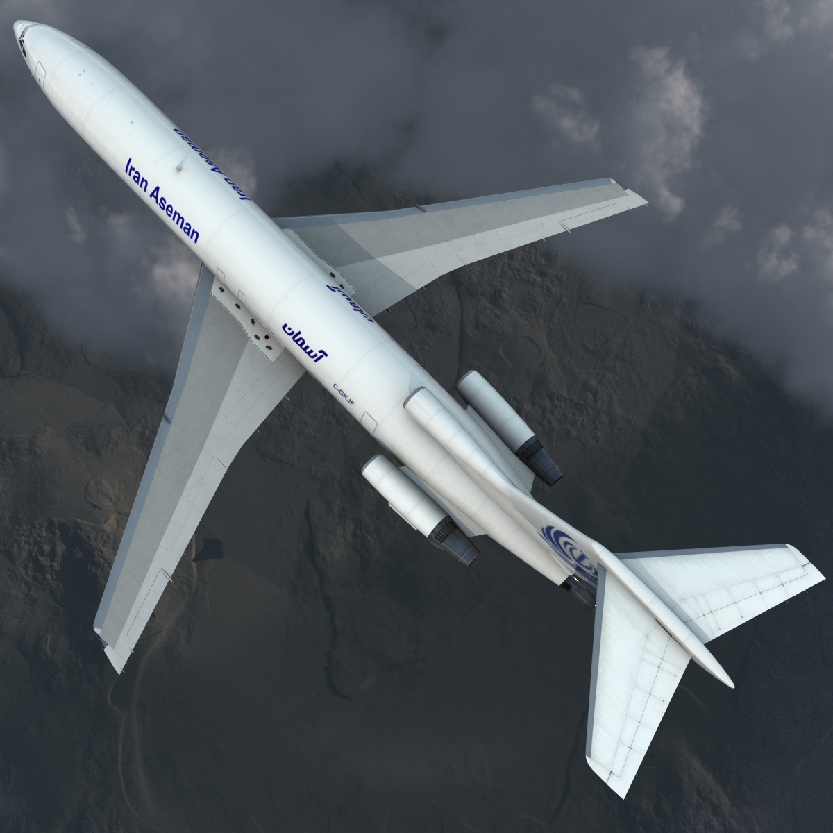 Boeing 727 200F Iran Aseman 3D