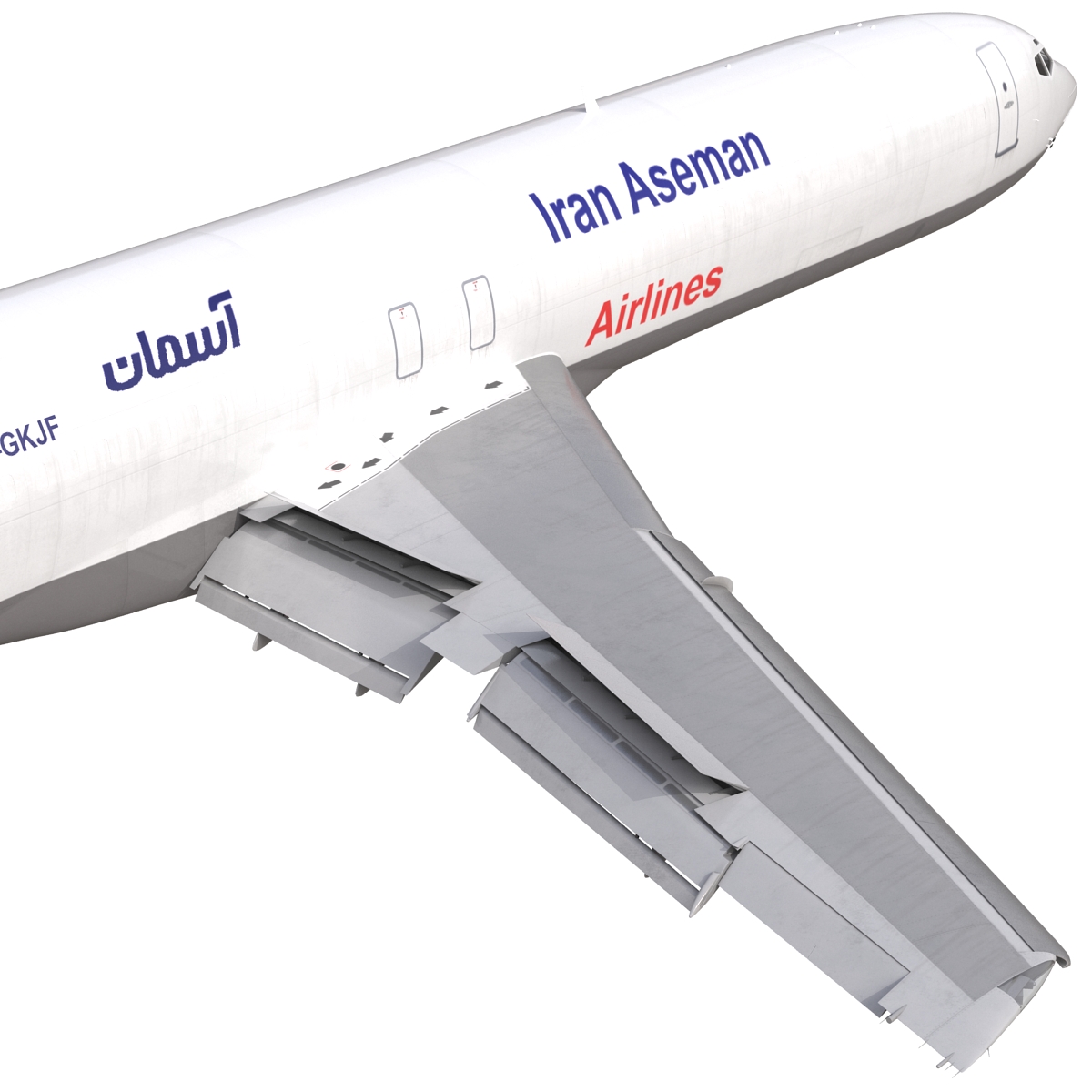 Boeing 727 200F Iran Aseman 3D