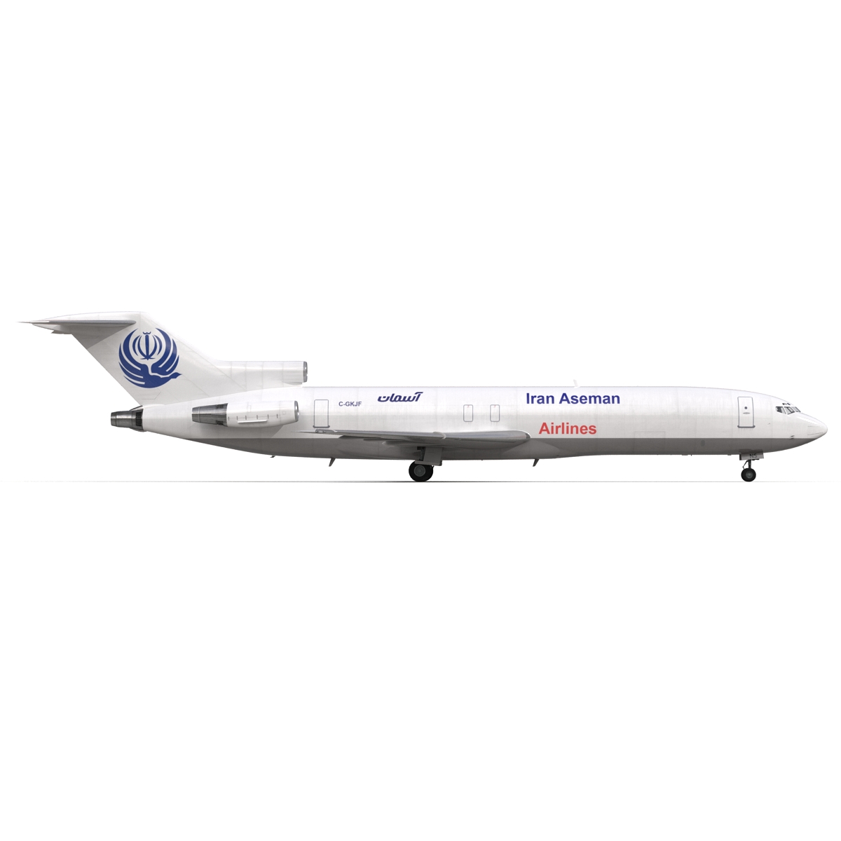 Boeing 727 200F Iran Aseman 3D