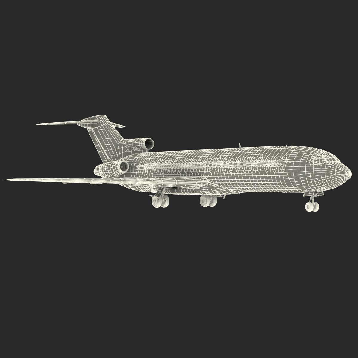 Boeing 727 200F Iran Aseman 3D