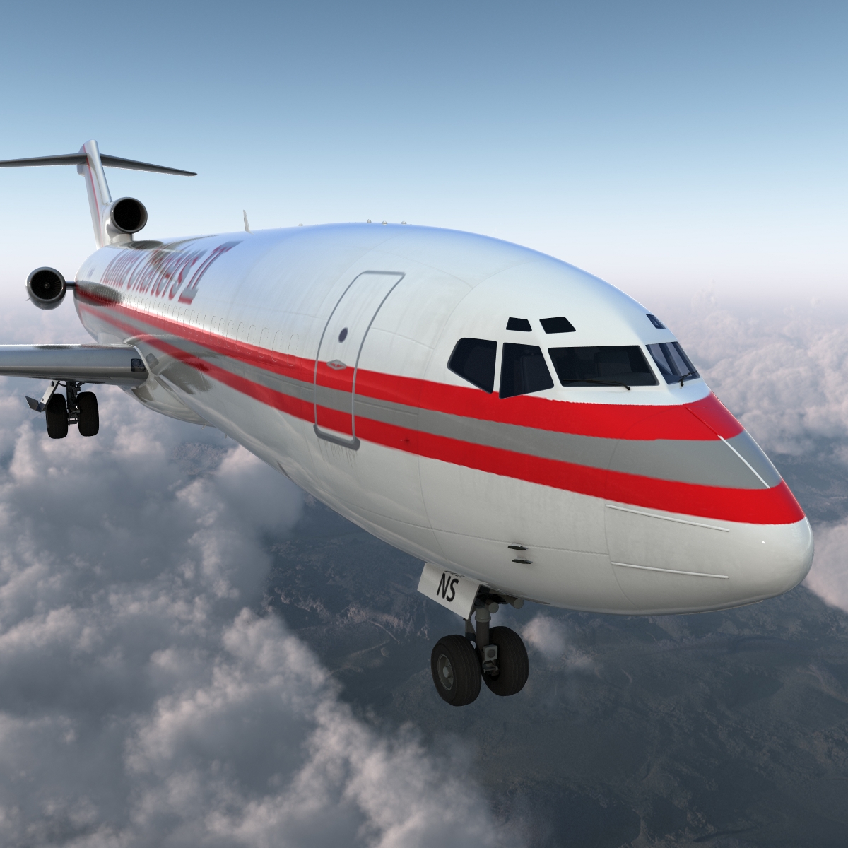 Boeing 727 200F Kalitta Air 3D