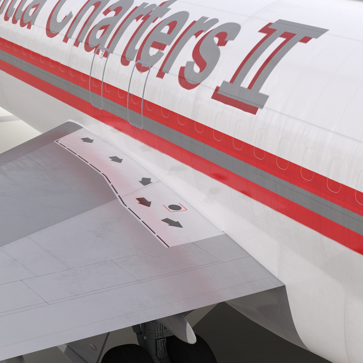 Boeing 727 200F Kalitta Air 3D