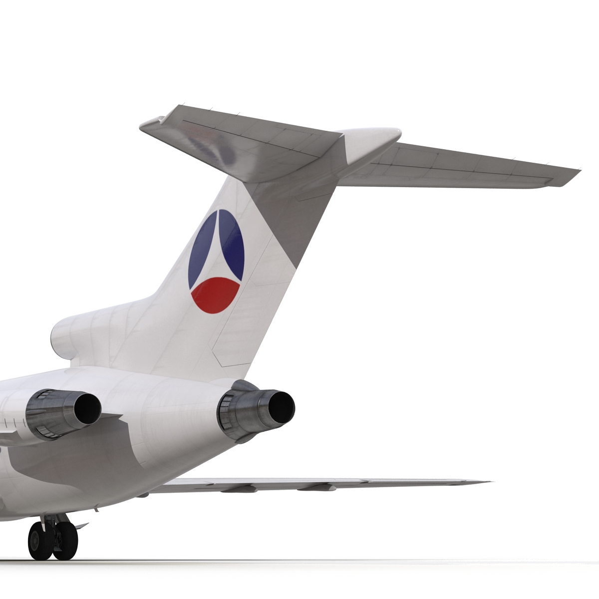 3D Boeing 727 200F Air France Rigged model