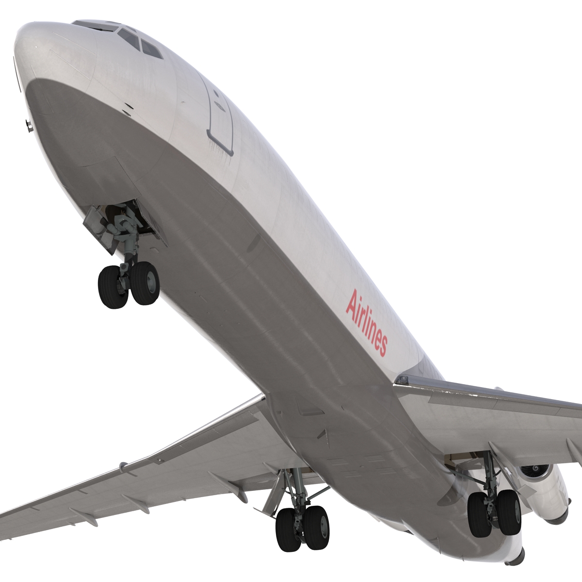 Boeing 727 200F Iran Aseman Rigged 3D model