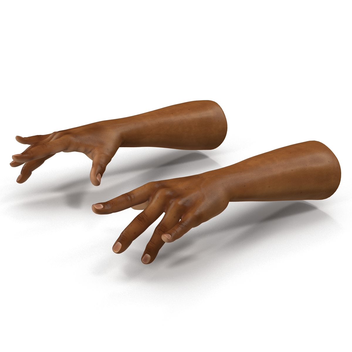 3D African Man Hands 3 Pose 3