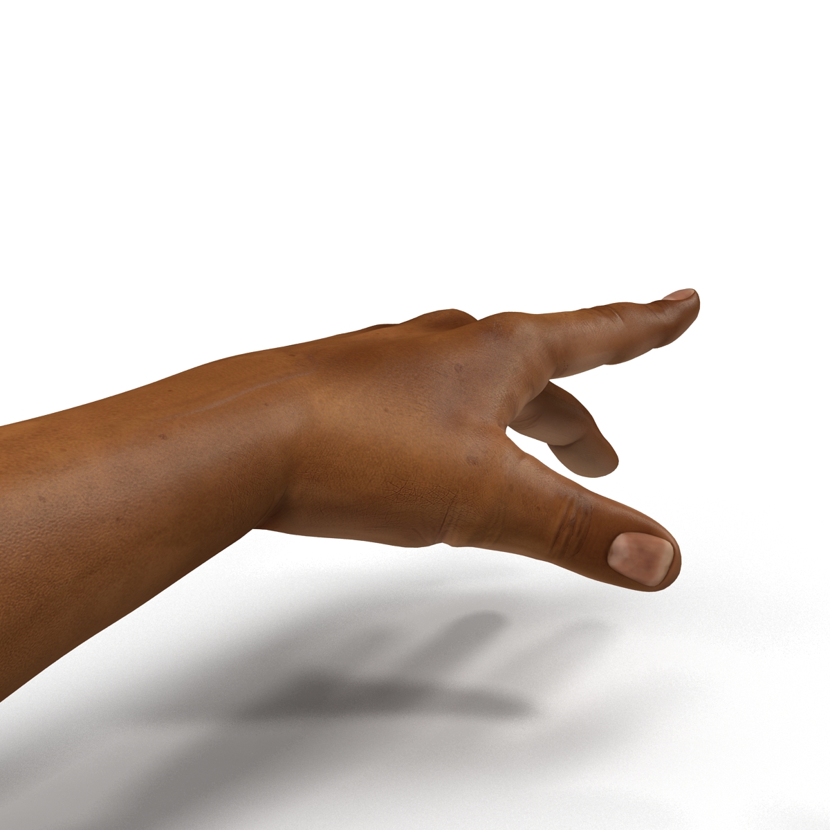 3D African Man Hands 3 Pose 3