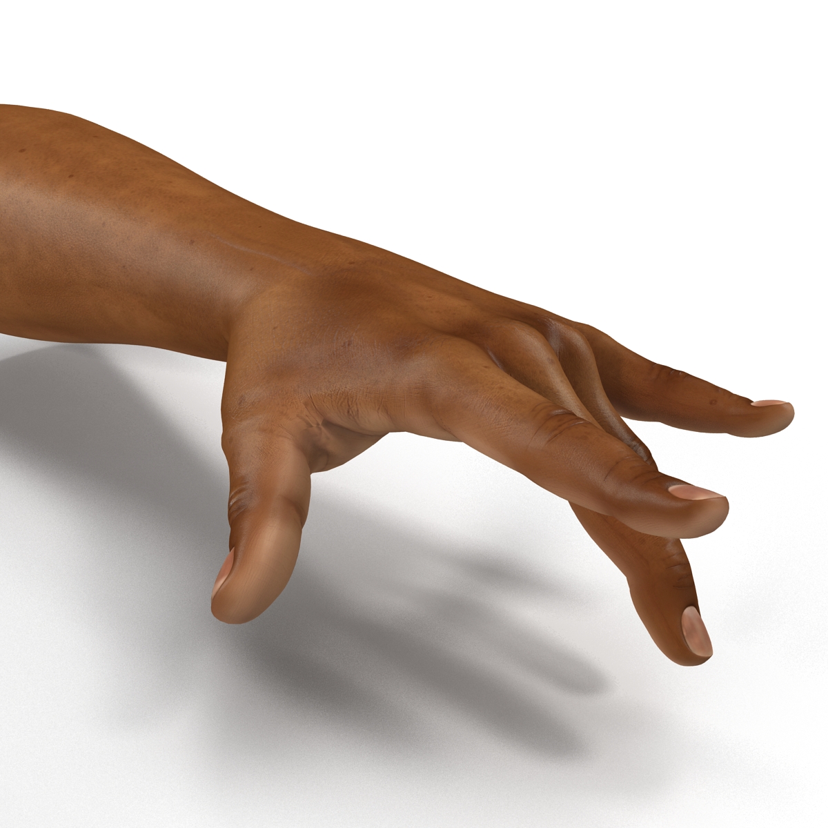 3D African Man Hands 3 Pose 3