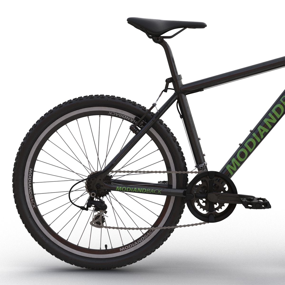 Mountain Bike Black 3D model