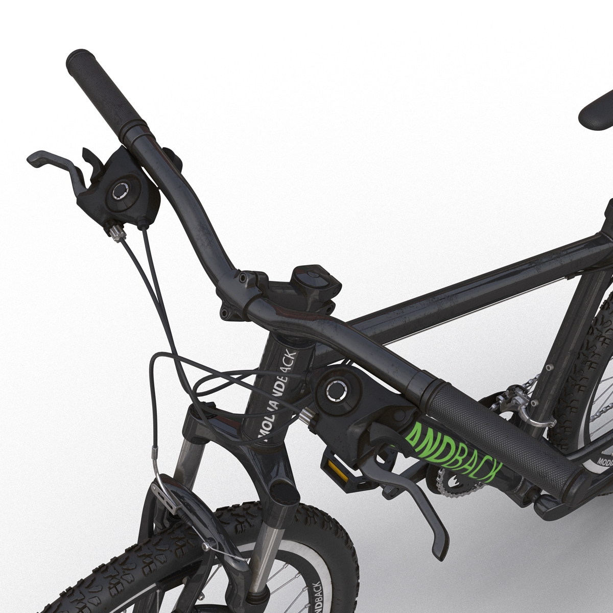 Mountain Bike Black 3D model