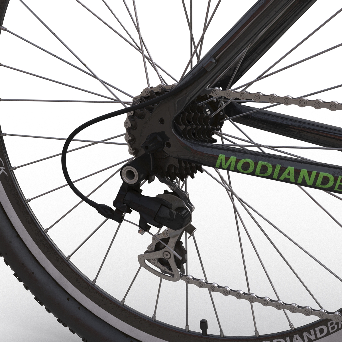 Mountain Bike Black 3D model