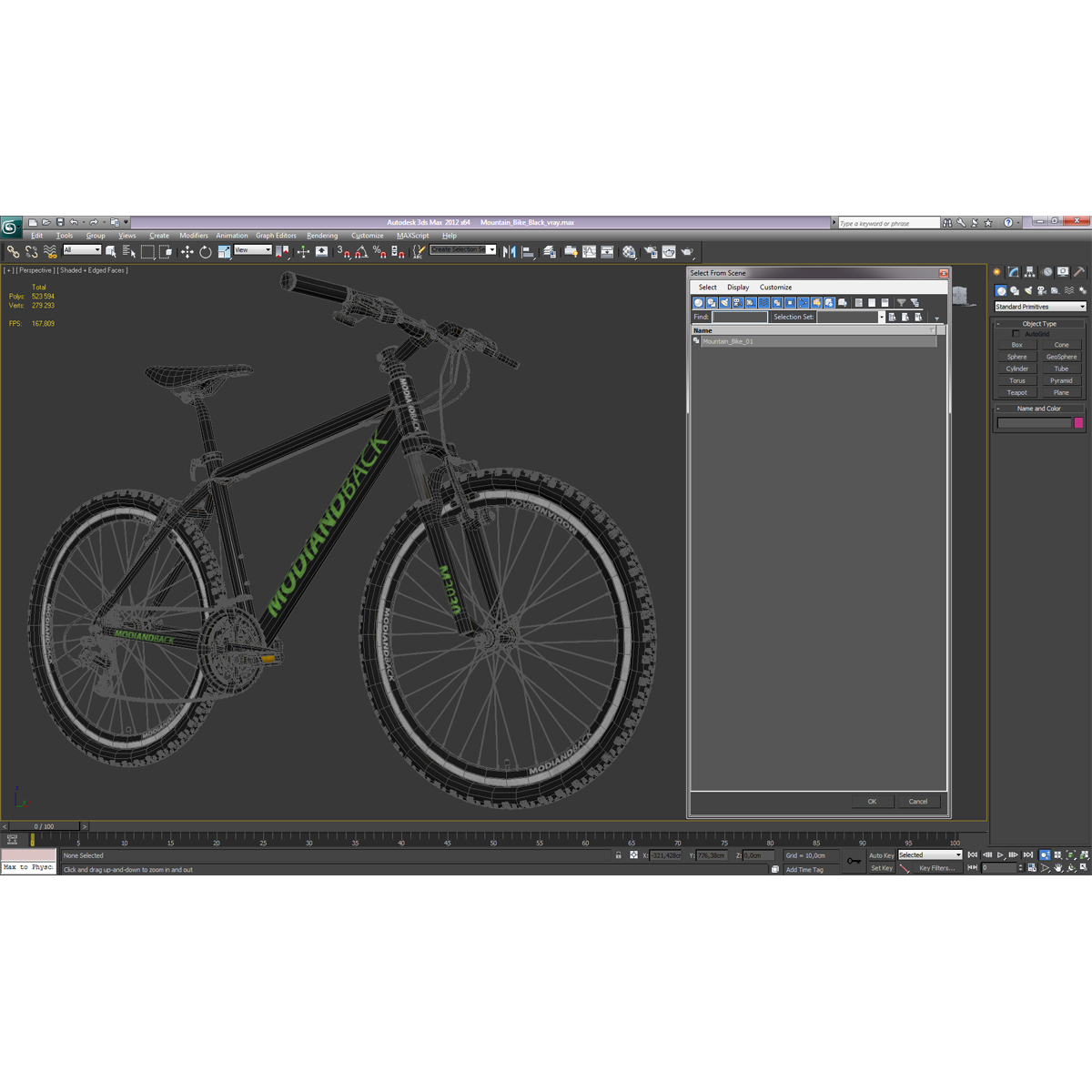 Mountain Bike Black 3D model