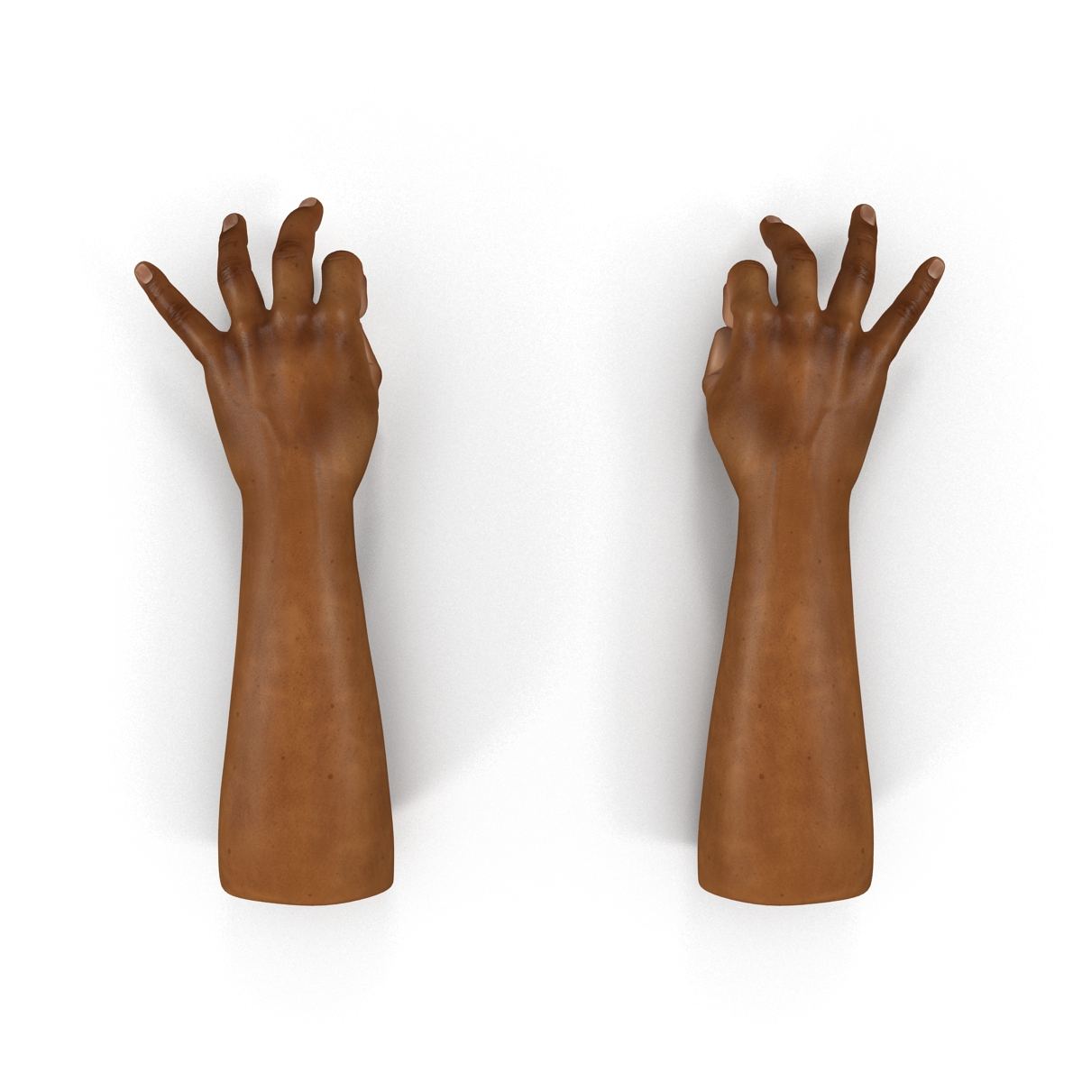 3D African Man Hands 3 Pose 5