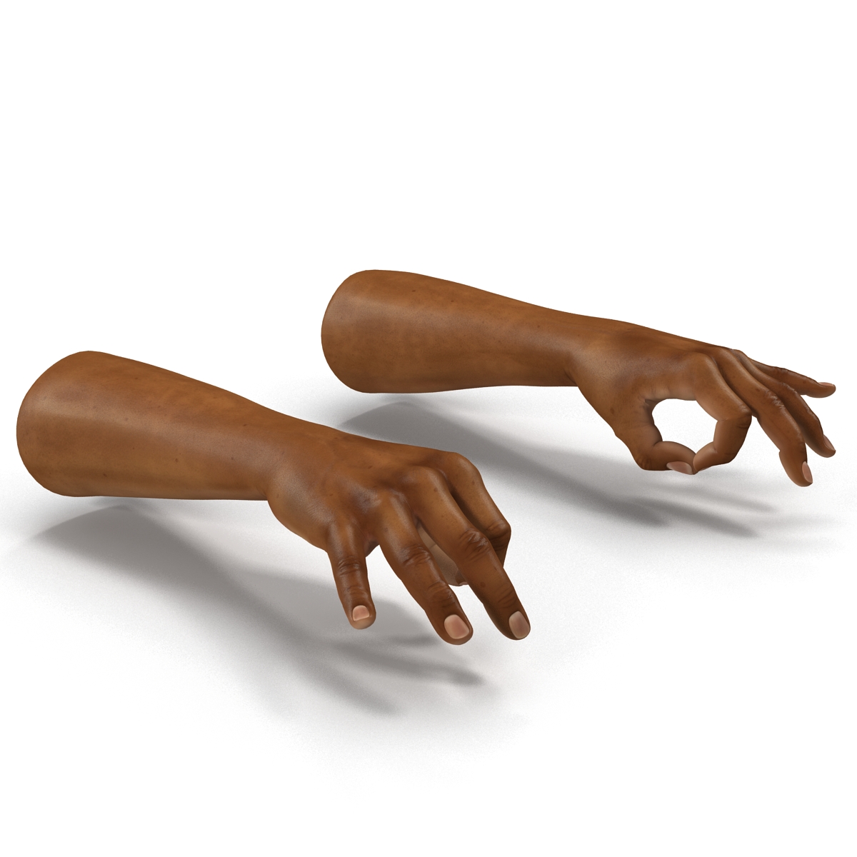 3D African Man Hands 3 Pose 5