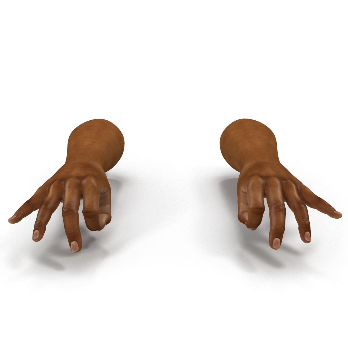 3D African Man Hands 3 Pose 5