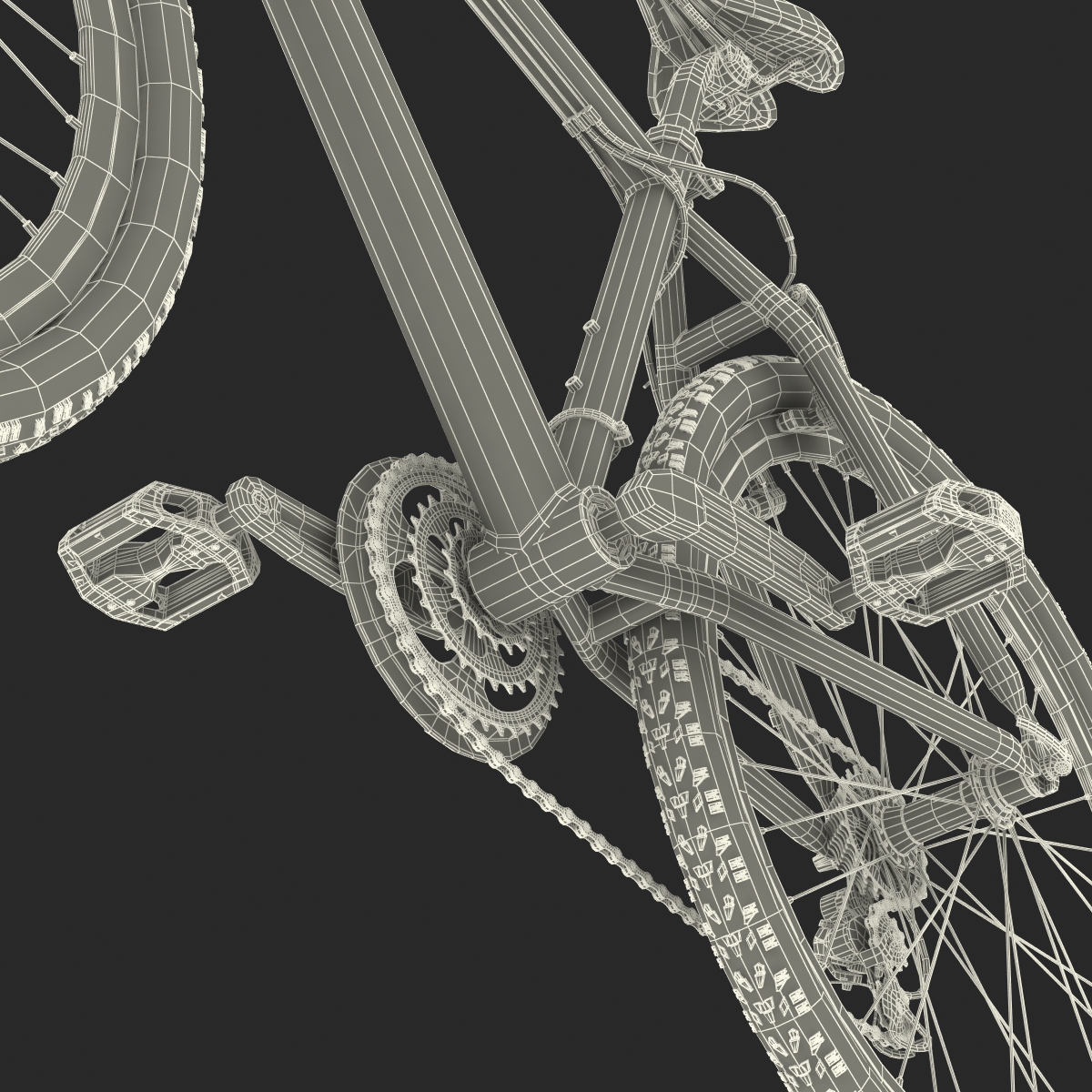 Mountain Bike Red 3D