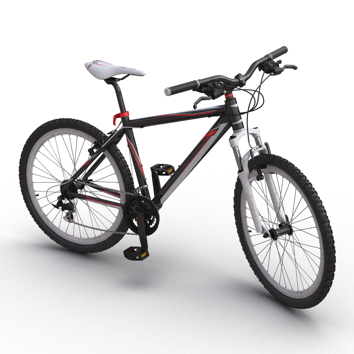 3D model Mountain Bike Generic Red